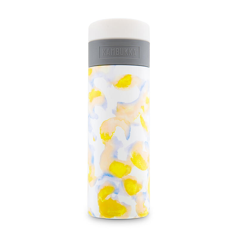 Etna Thermal Mug (SS) 17oz (500ml) - Cream White w/ Jungle Sunrise