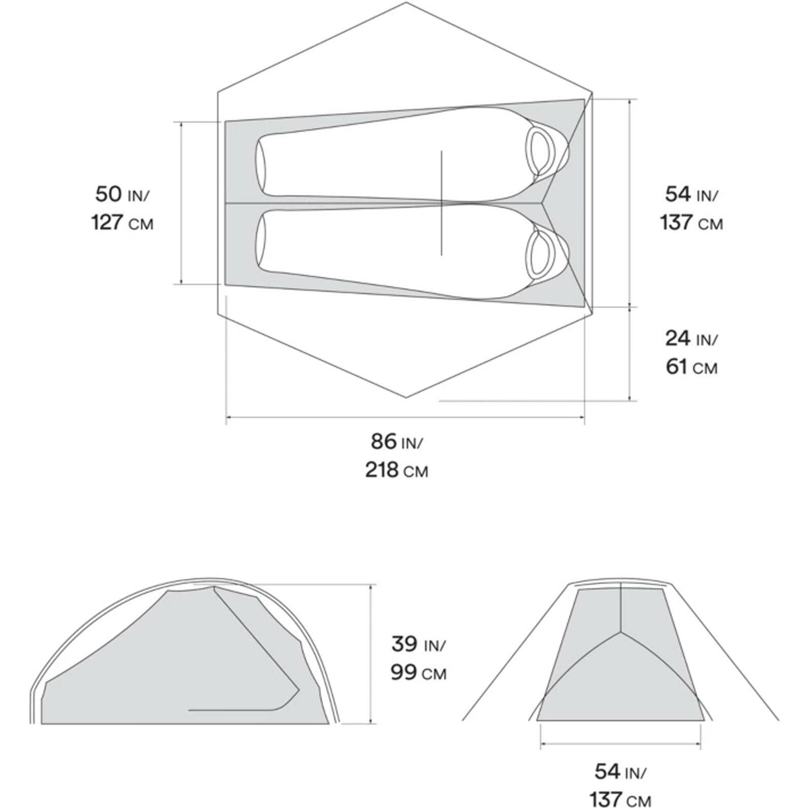 2 Personen Zelt Strato™ UL 2 undyed 4/7