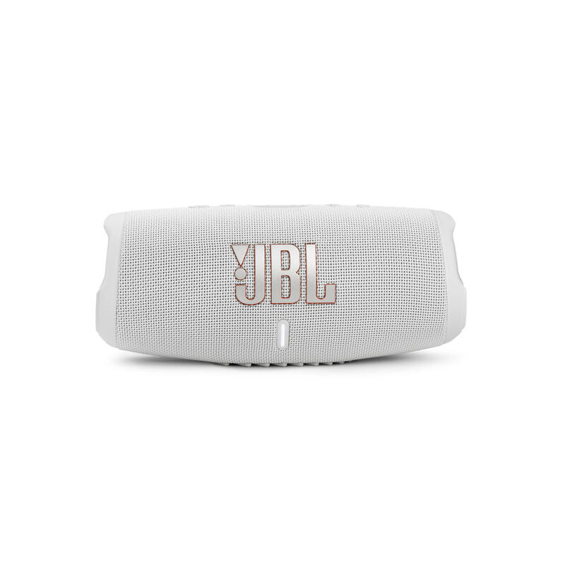 JBL Charge 5 Portable Waterproof Speaker - White
