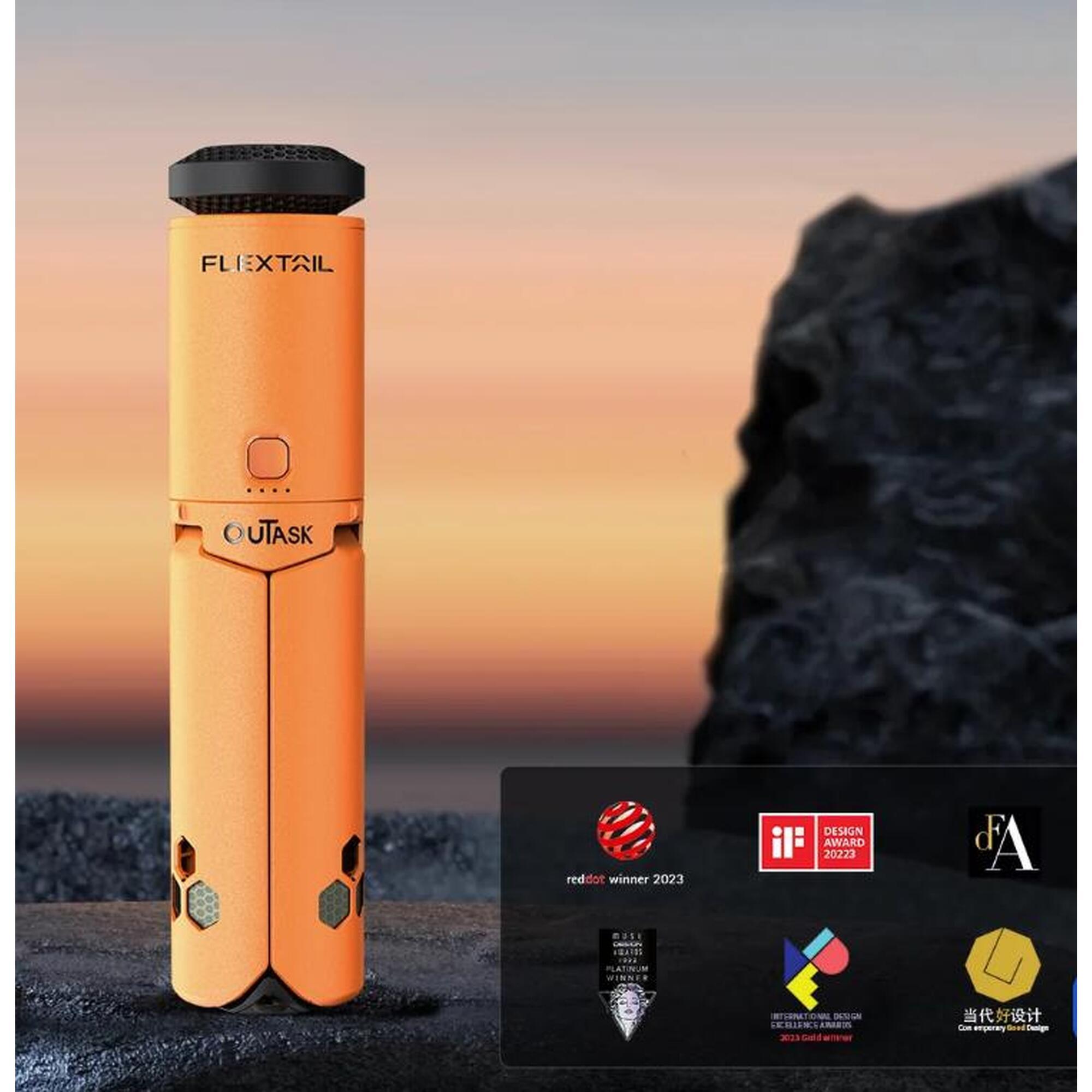 EVO LANTERN  2-in-1 Telescopic Lantern for Versatile Lighting - Orange