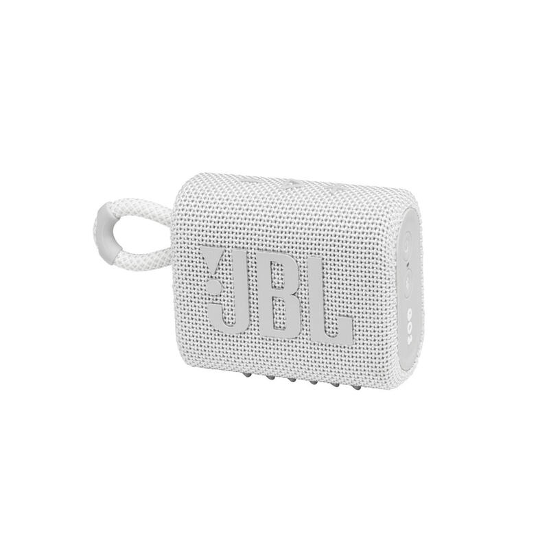 JBL Go 3 Portable Waterproof Speaker - White