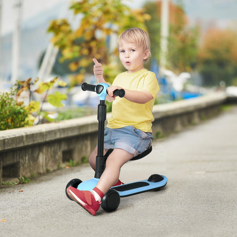 Patinete para Niños AIYAPLAY 58x31x79 cm Azul