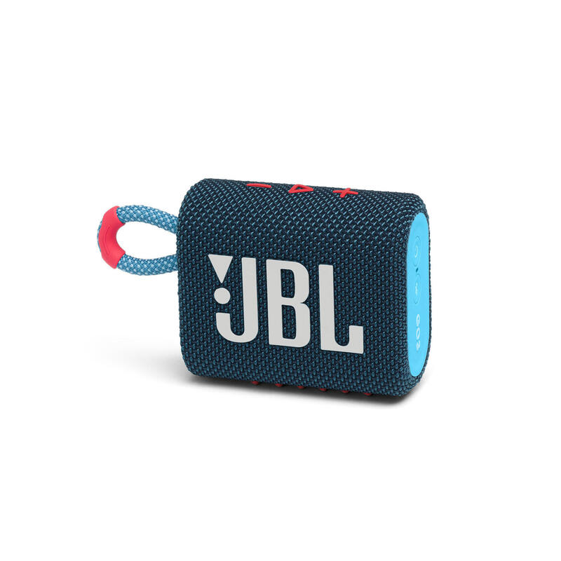 JBL Go 3 Portable Waterproof Speaker - Blue Coral