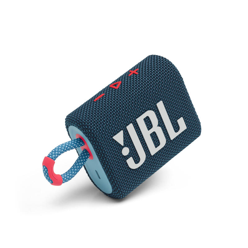 JBL Go 3 Portable Waterproof Speaker - Blue Coral