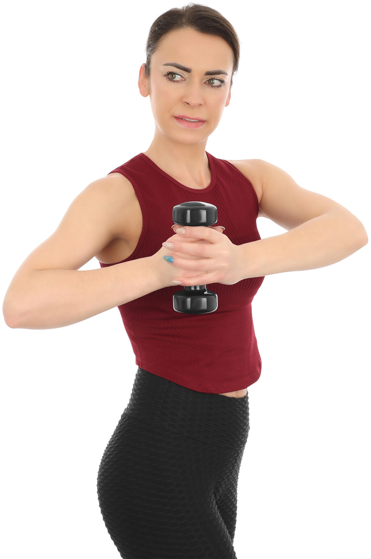 Fitness Gewichte ergonomisch - Vdb, purple 3/6