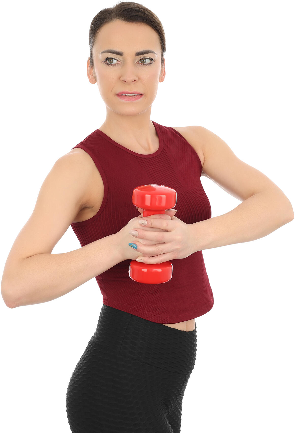Fitness Gewichte ergonomisch - Vdb, purple 3/5