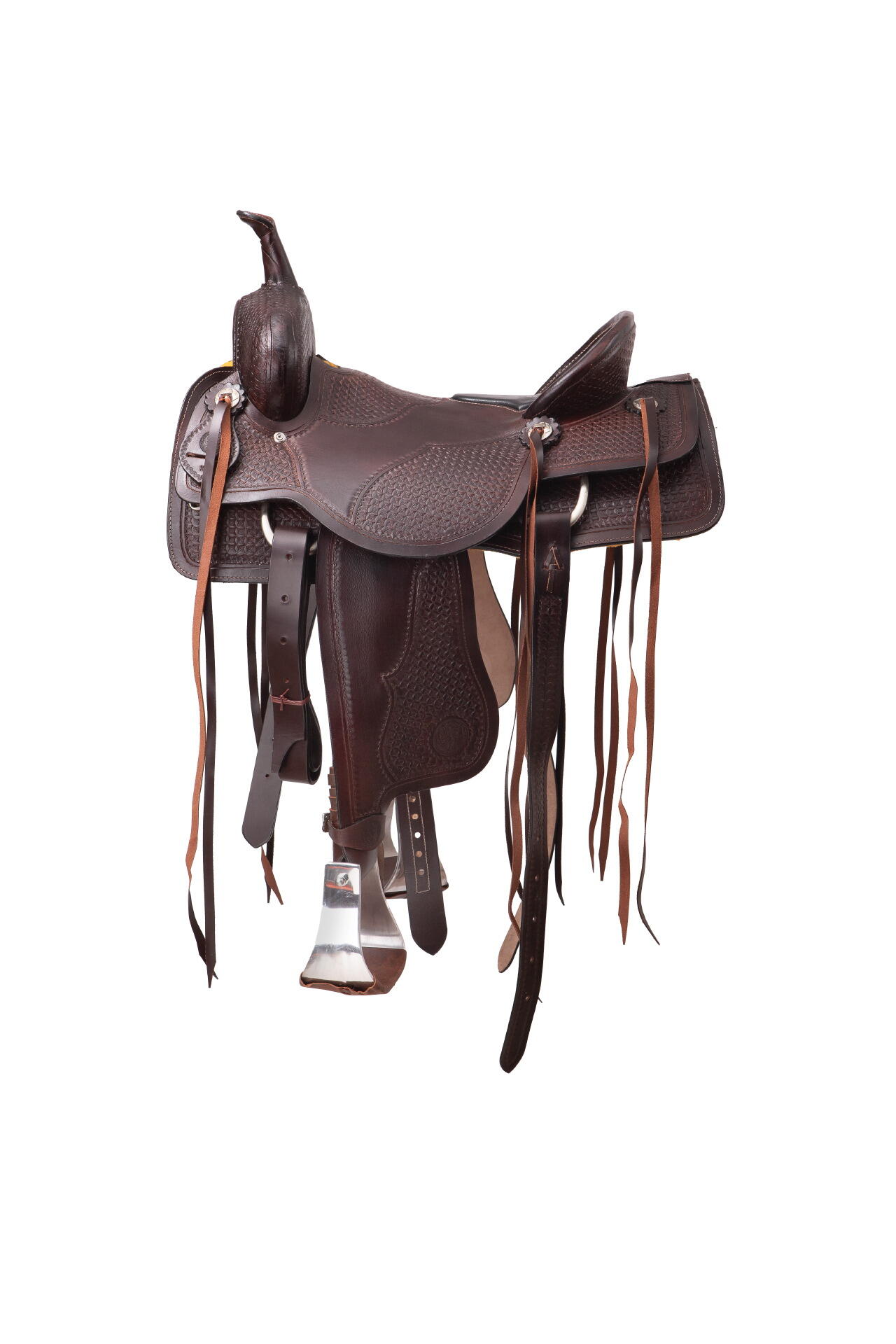 Sella Western professionale modello da Cutting Fender Saddle USA 7324 2/7