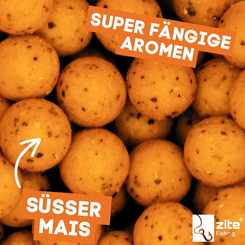 Boilies 20mm süßer Mais Aroma Karpfenköder 1kg