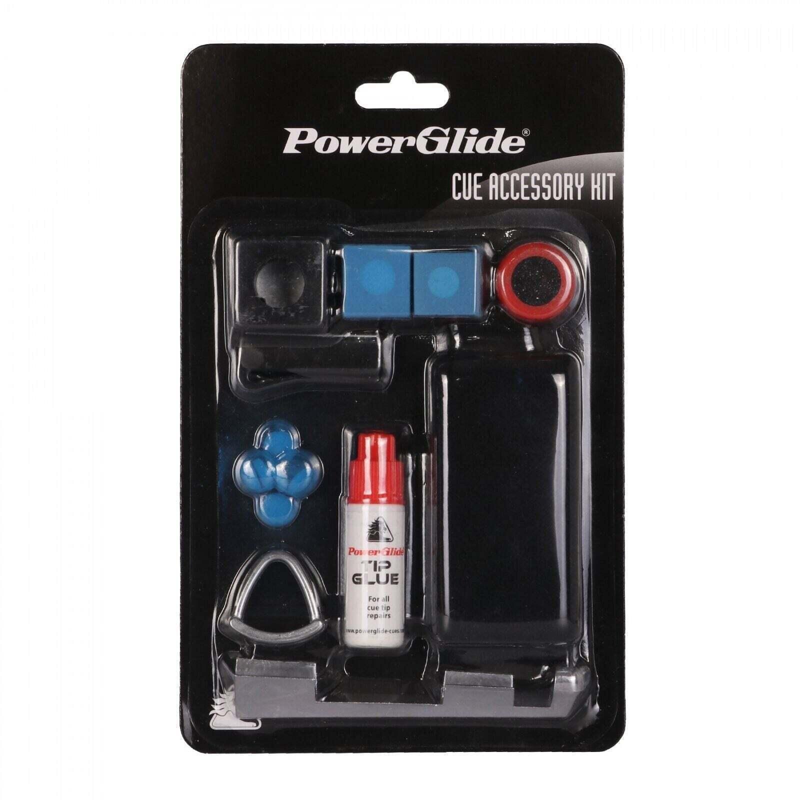 POWERGLIDE PowerGlide Unisex Cue Accessory Kit, Multi-Colour, One Size UK