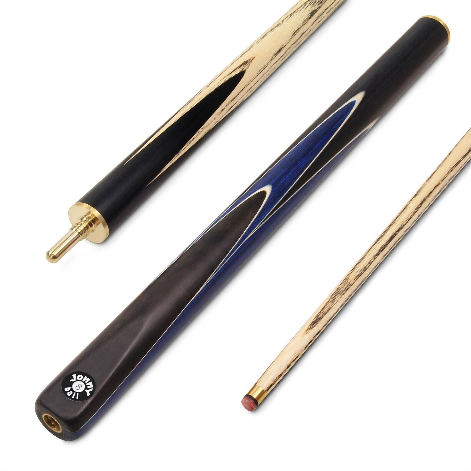 FUNKY CHALK Jonny 8 Ball 3/4 BLUE SNIPER 57 Inch Ash English Pool Cue with 8mm Tip