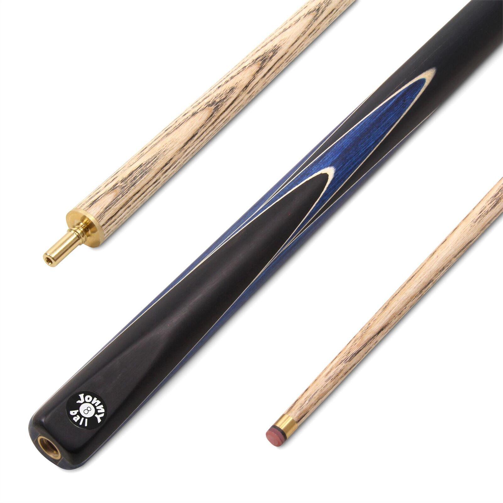 Jonny 8 Ball 2pc BLUE SNIPER 57 Inch Centre Joint Ash English Pool Cue 8mm 1/6