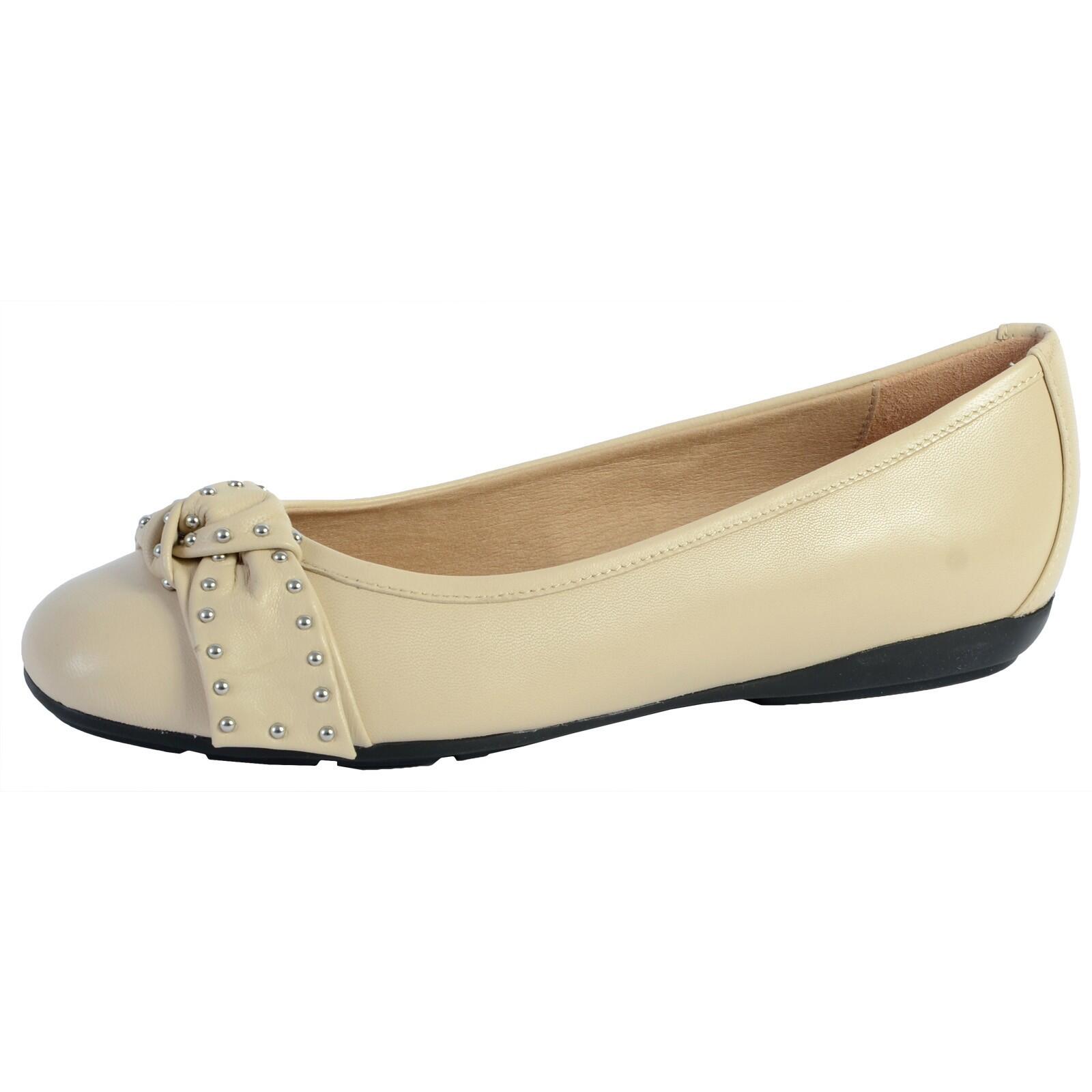 Geox - Ballerine Geox D Annytah - Nappa Sheep Lea - Femme - Ballerines - Beige - 36 - Decathlon