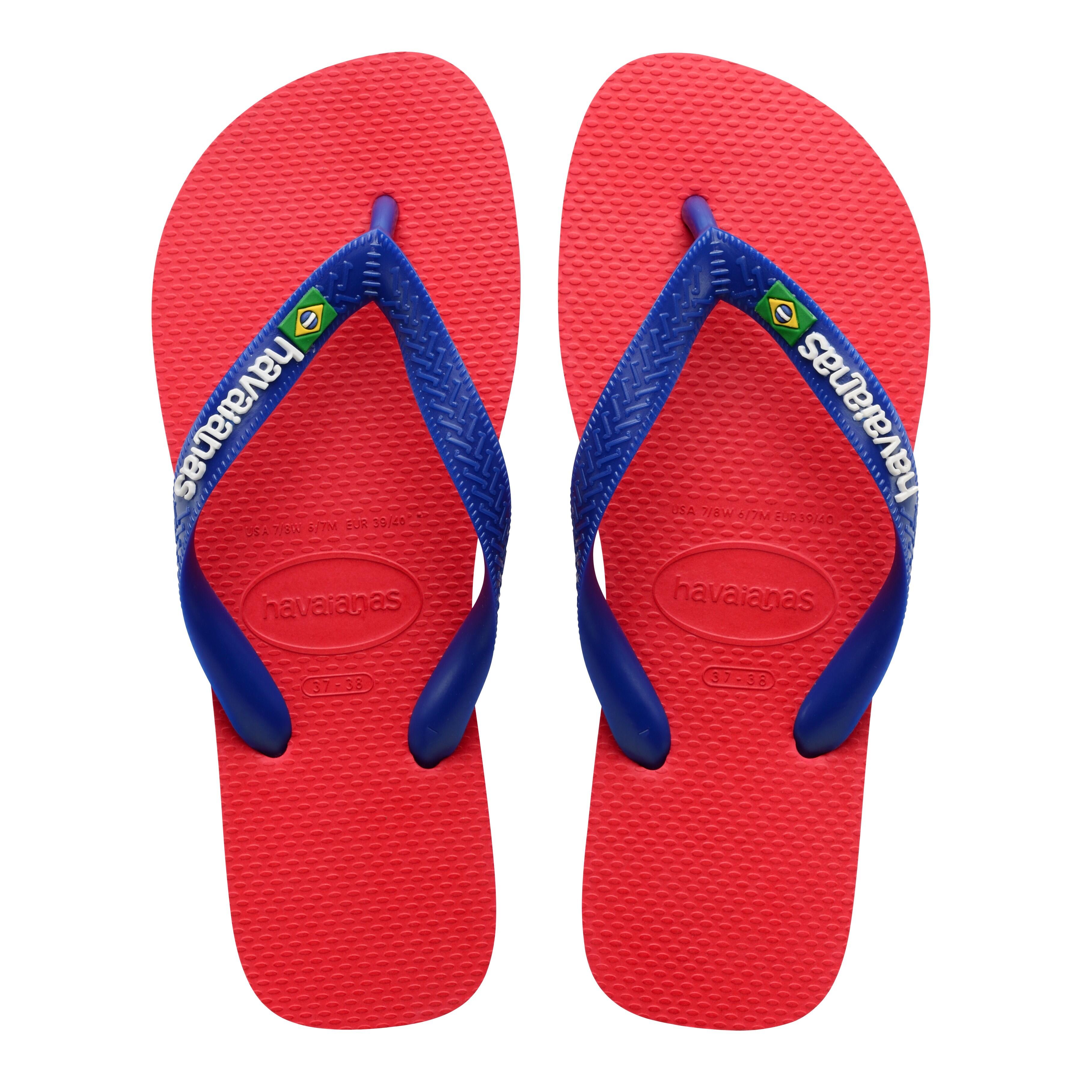 Havaianas - Tong Havaianas Brasil Logo - Homme - Tongs - Rouge - 39/42 - Decathlon