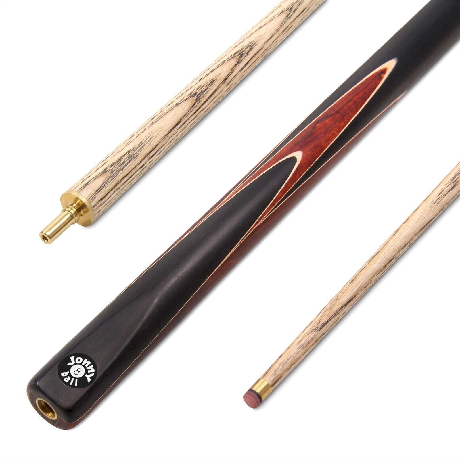 FUNKY CHALK Jonny 8 Ball 2pc BROWN SNIPER 57 Inch Centre Joint Ash English Pool Cue 8mm