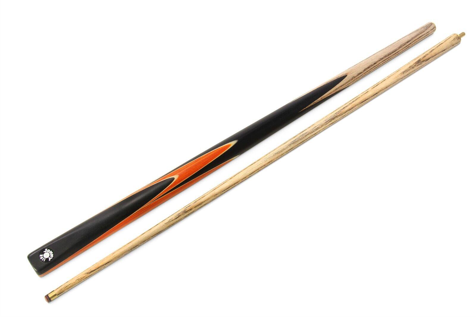 FUNKY CHALK Jonny 8 Ball 2pc ORANGE SNIPER 57 Inch Centre Joint Ash English Pool Cue 8m