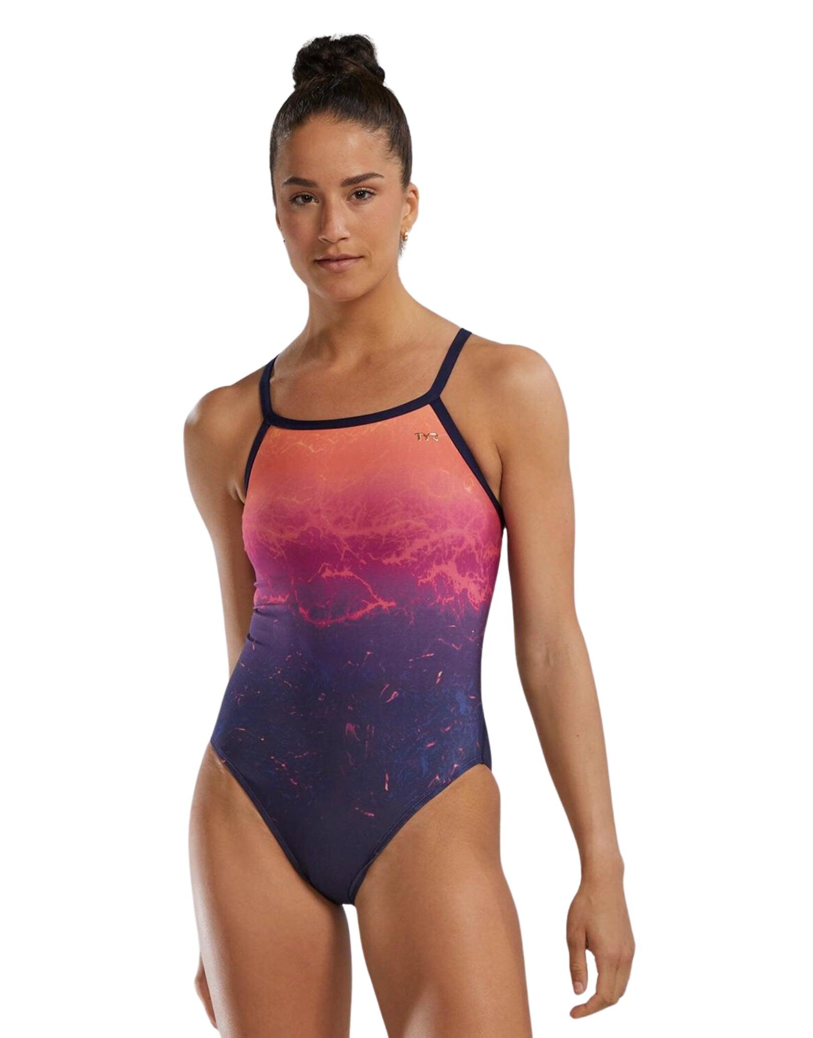 TYR TYR Infrared Durafast Elite Diamondfit Swimsuit - Navy/Multi