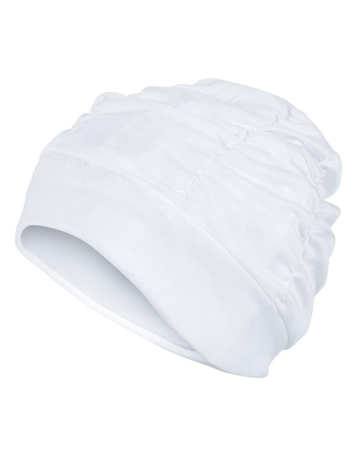 Fashy Pleated Fabric Swim Cap 1/4