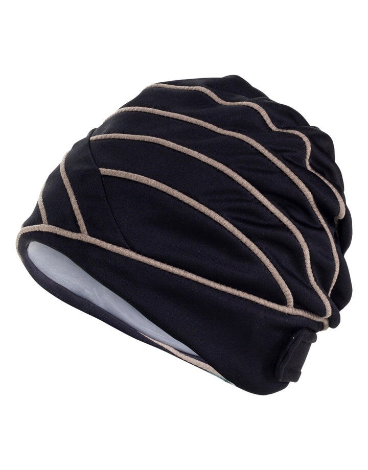 Fashy Piped Fabric Swim Cap 2/5