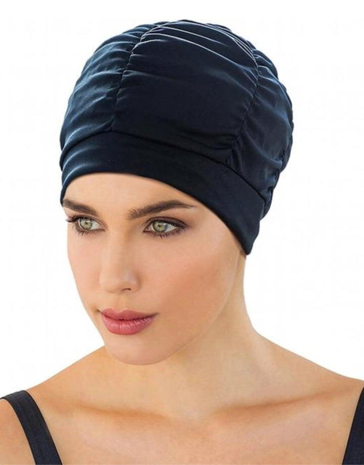 Fashy Pleated Fabric Swim Cap 2/5