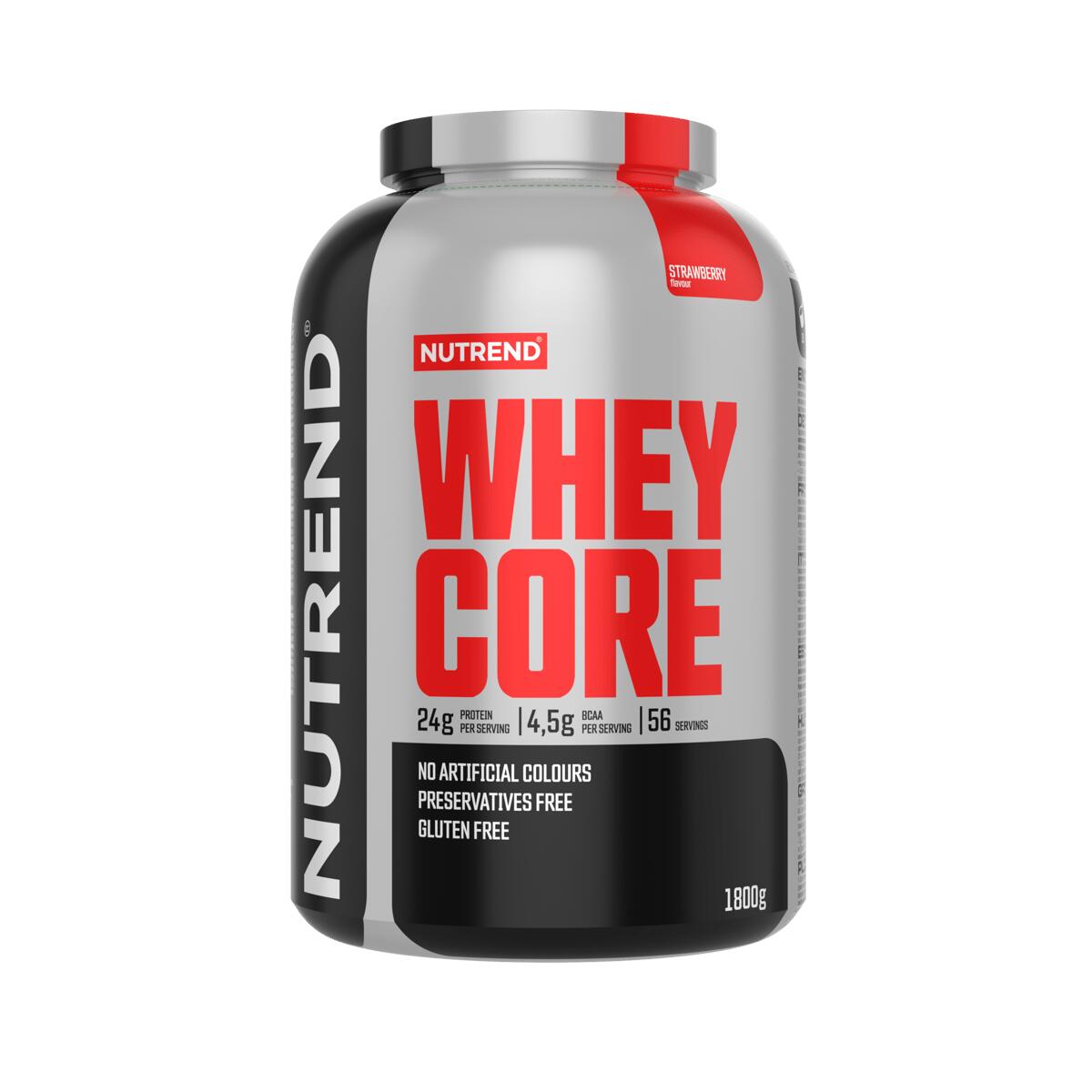 NUTREND Syrovátkový protein WHEY CORE, jahoda
