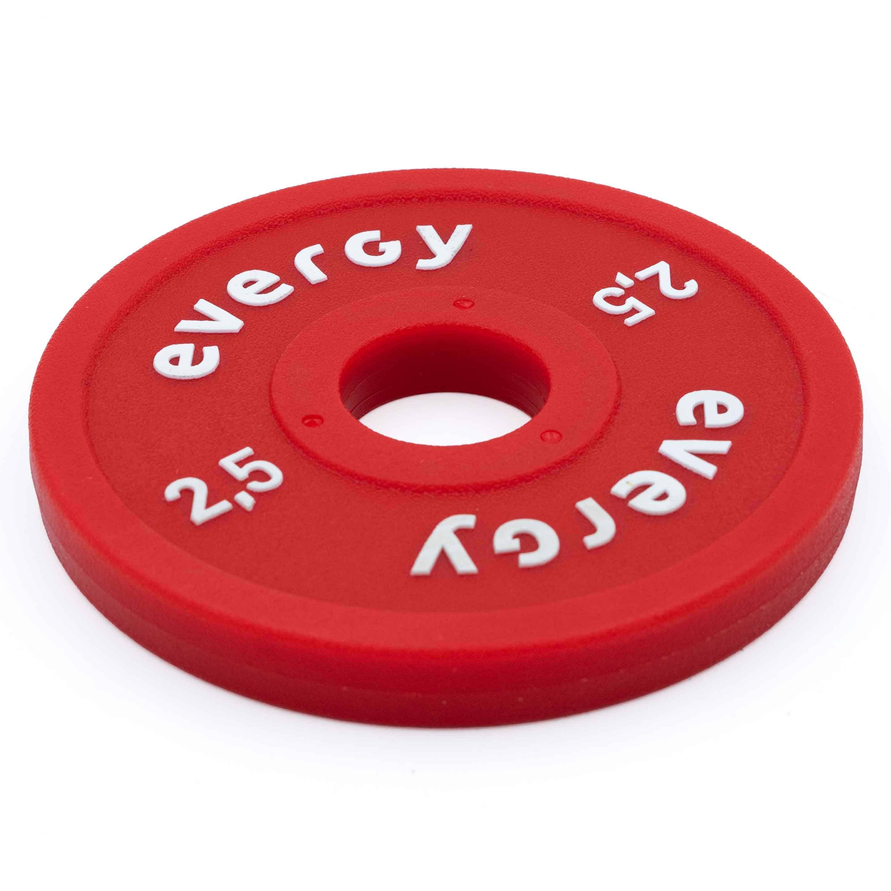 Disco fraccional color élite pu evergy 2,5kg musculación 2/5