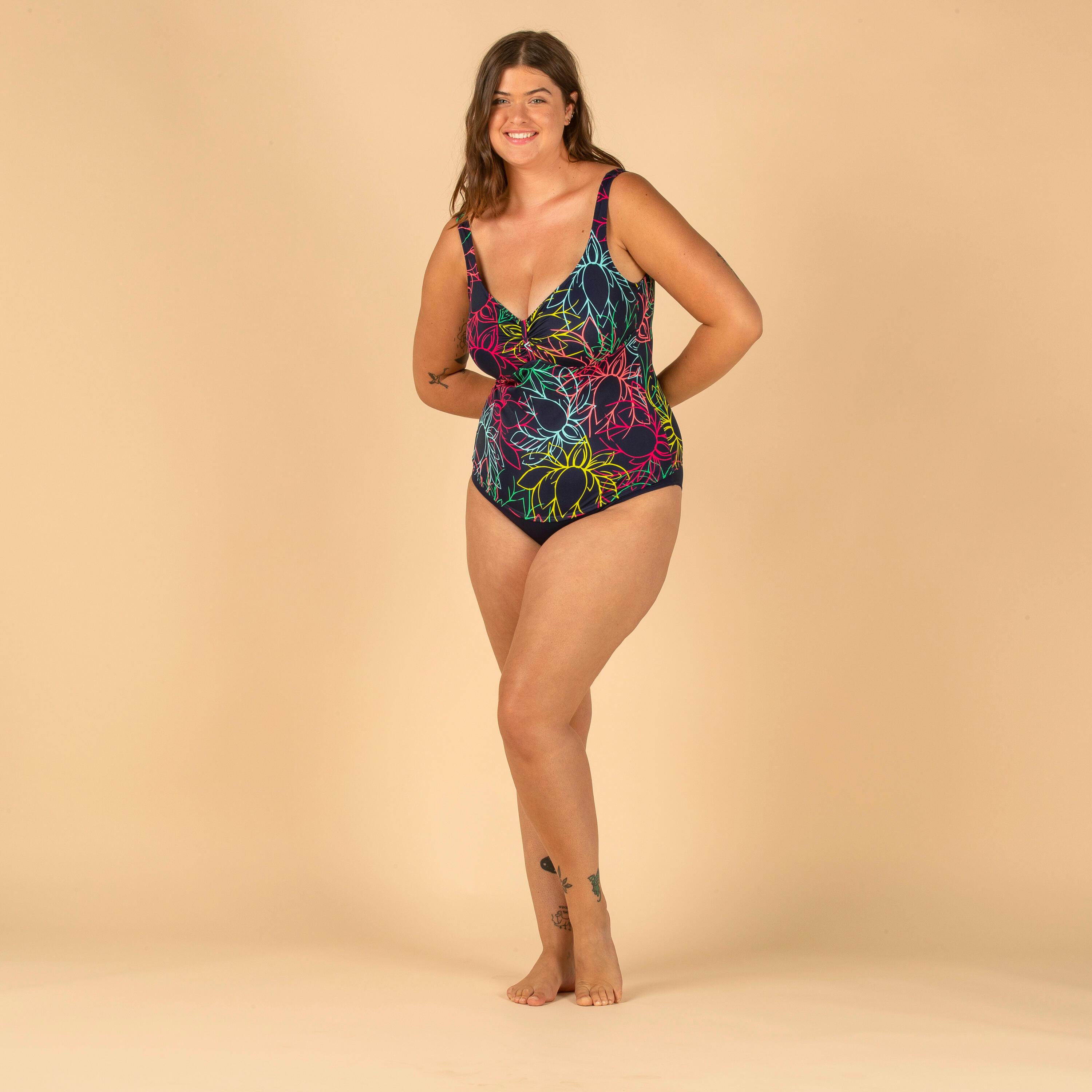 Refurbished Womens 1-Piece Body-Sculpting Swimsuit - A Grade 7/7