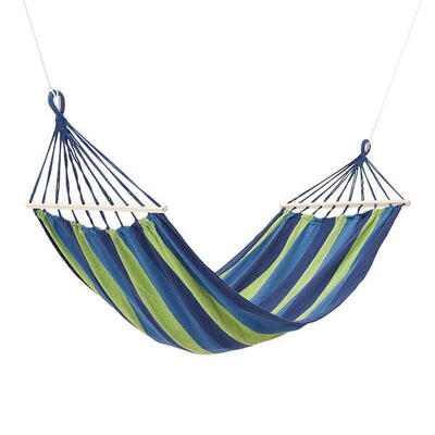 Hangmat met houten stok en metalen handvat nils camp nc9001