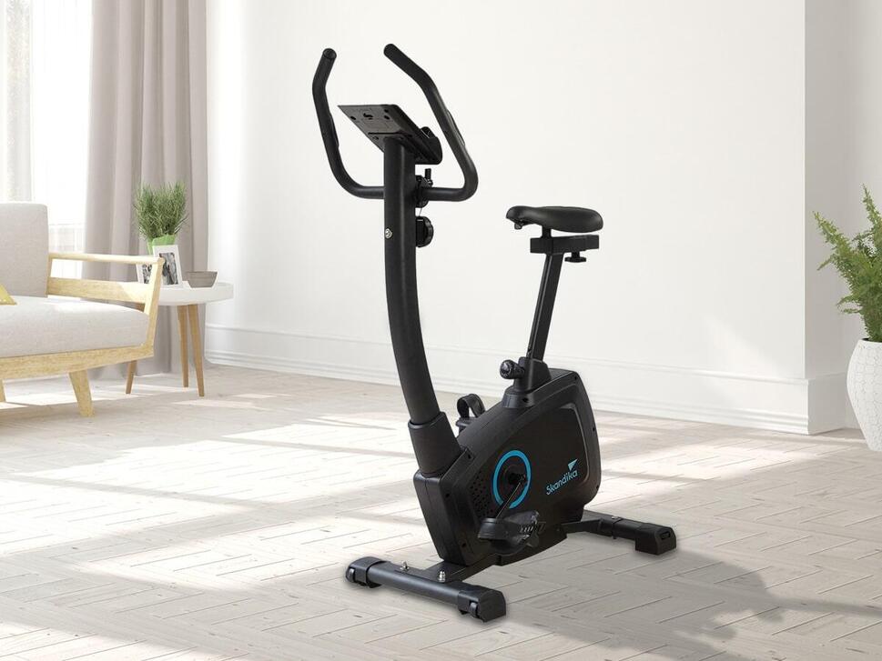 Rower treningowy, stacjonarny Bragi z wyświetlaczem LCD, 7 kg koło zamachowe thumbnail