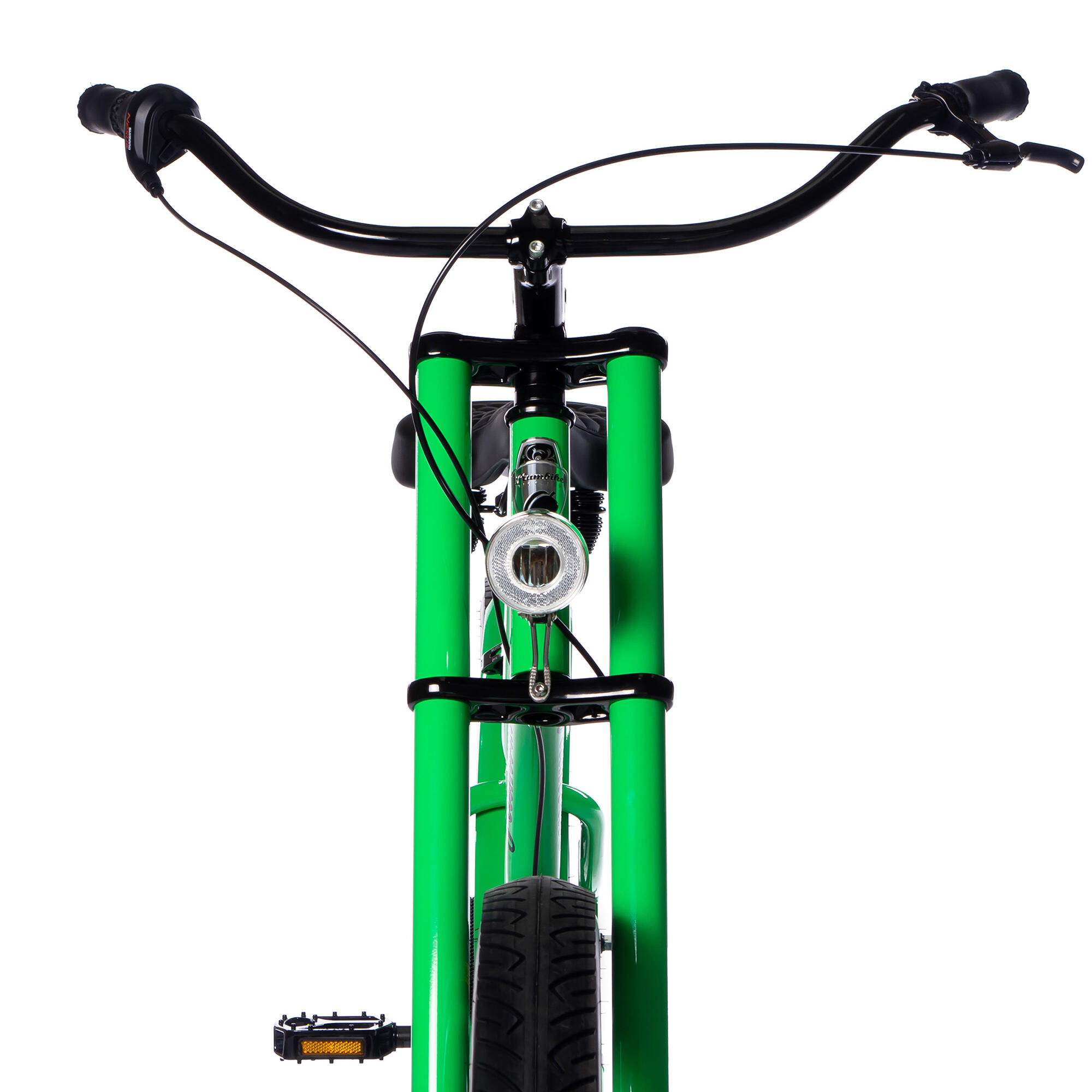 Rower miejski męski Grand Chopper Exotic Green 7B z hamulcem tarczowym 4/6