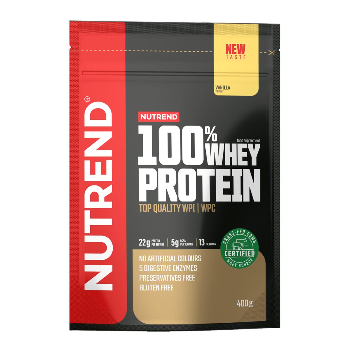 NUTREND Syrovátkový protein 100% WHEY PROTEIN, vanilka