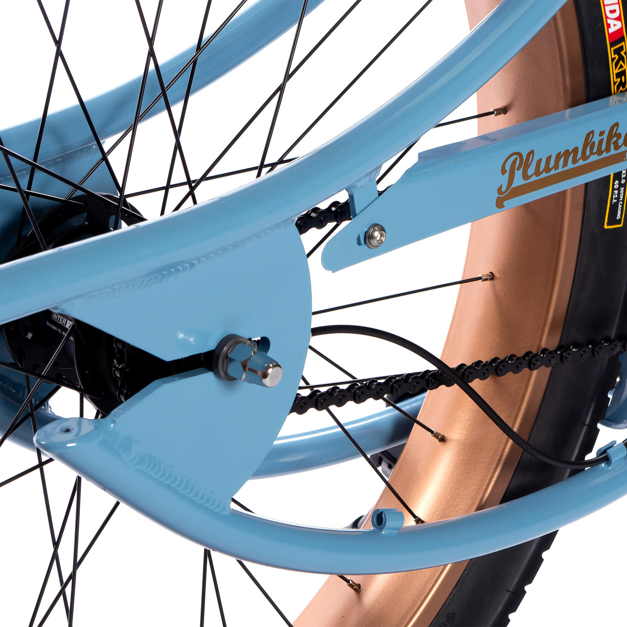 Rower miejski męski Plumbike Grand Chopper Salvador 7B z hamulcem tarczowym 4/6