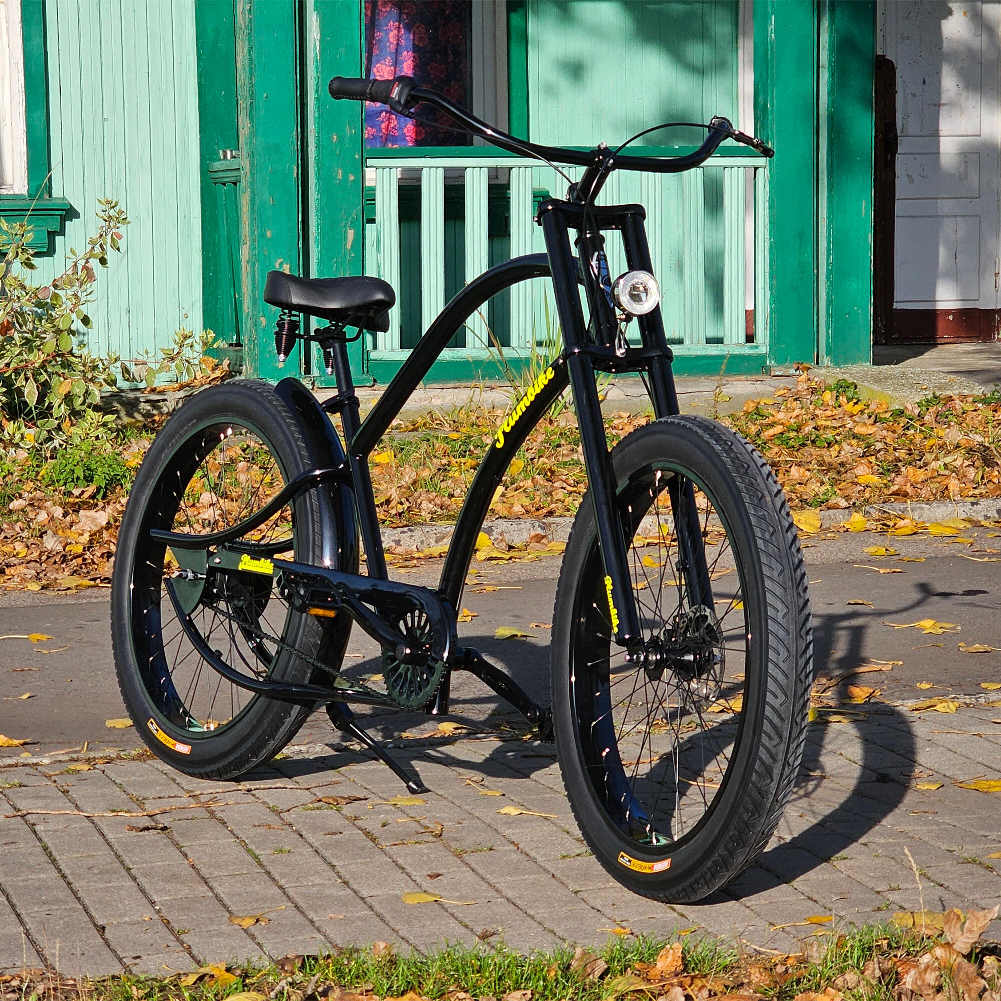 Rower miejski męski Grand Chopper Unique Glossy Black 7B z hamulem tarczowym 5/6