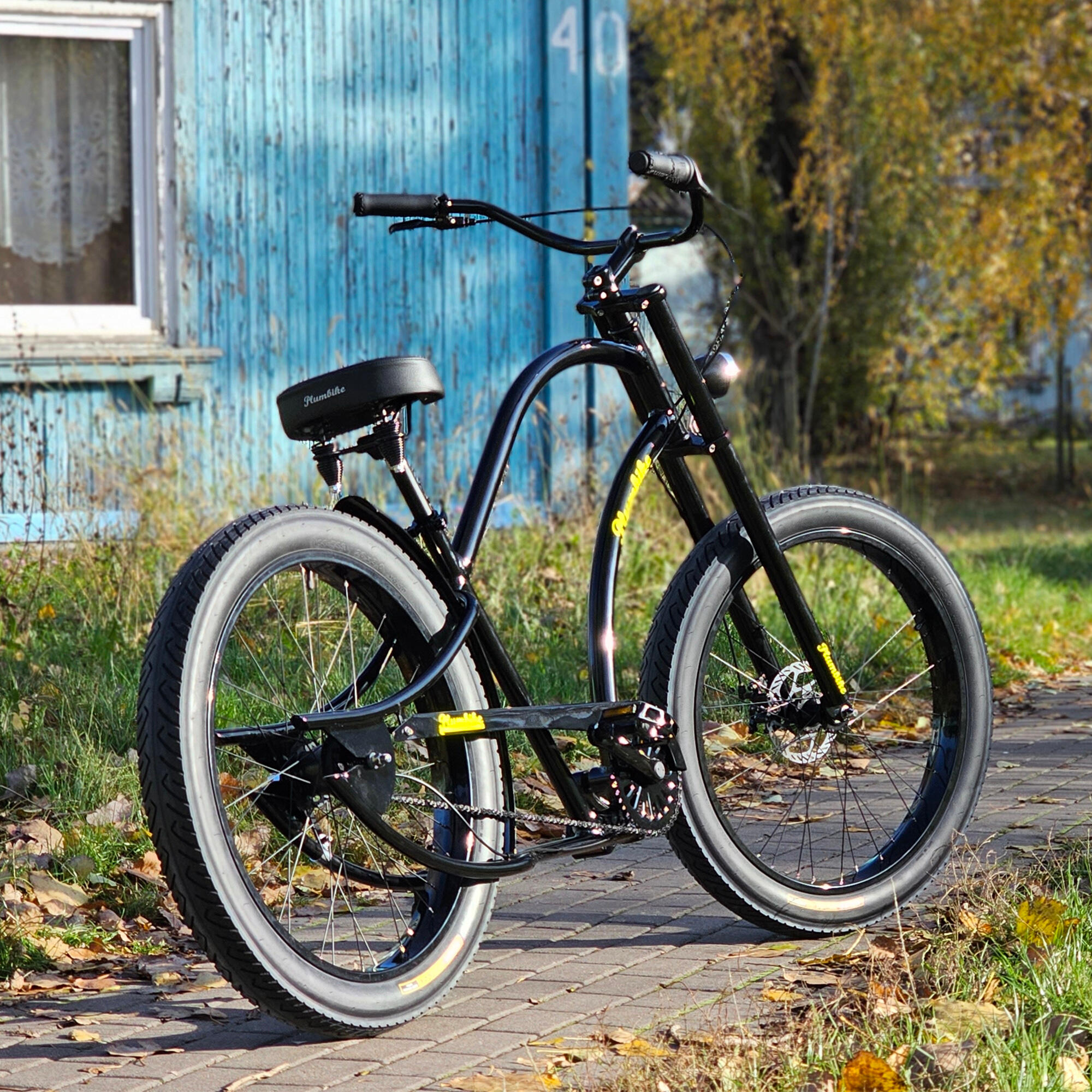 Rower miejski męski Grand Chopper Unique Glossy Black 7B z hamulem tarczowym 6/6