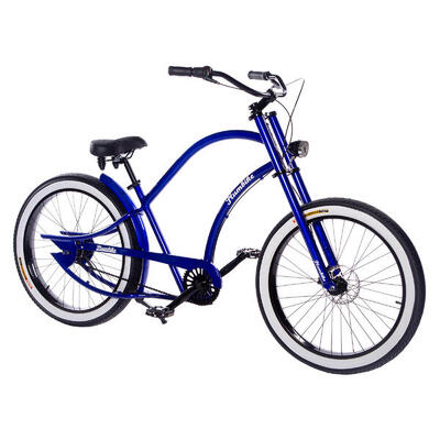 Rower miejski męski Plumbike Grand Chopper Unique Wave 7B z hamulcem tarczowym