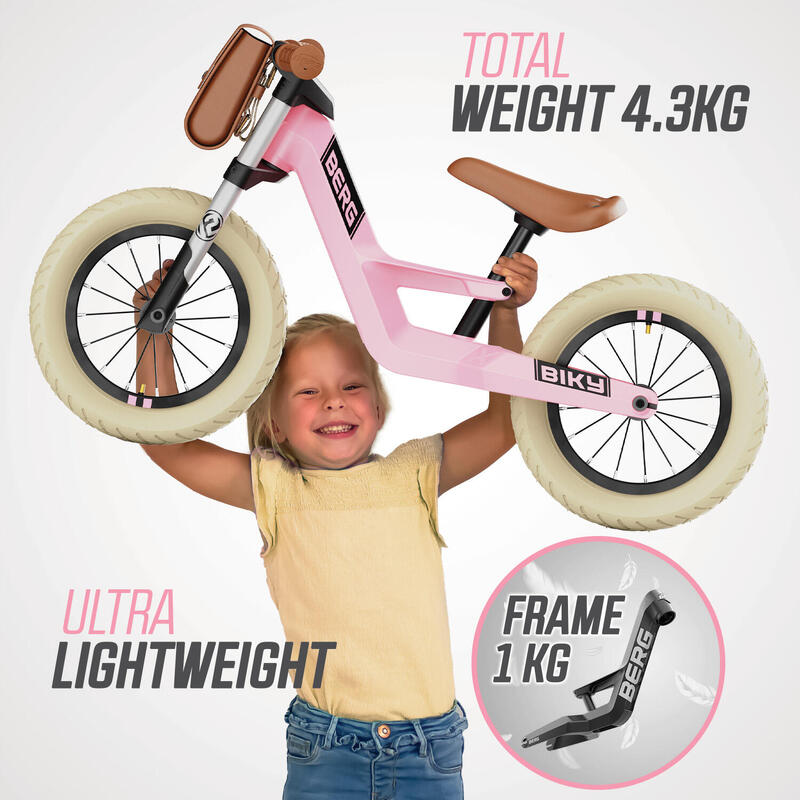 Loopfiets Biky Retro roze