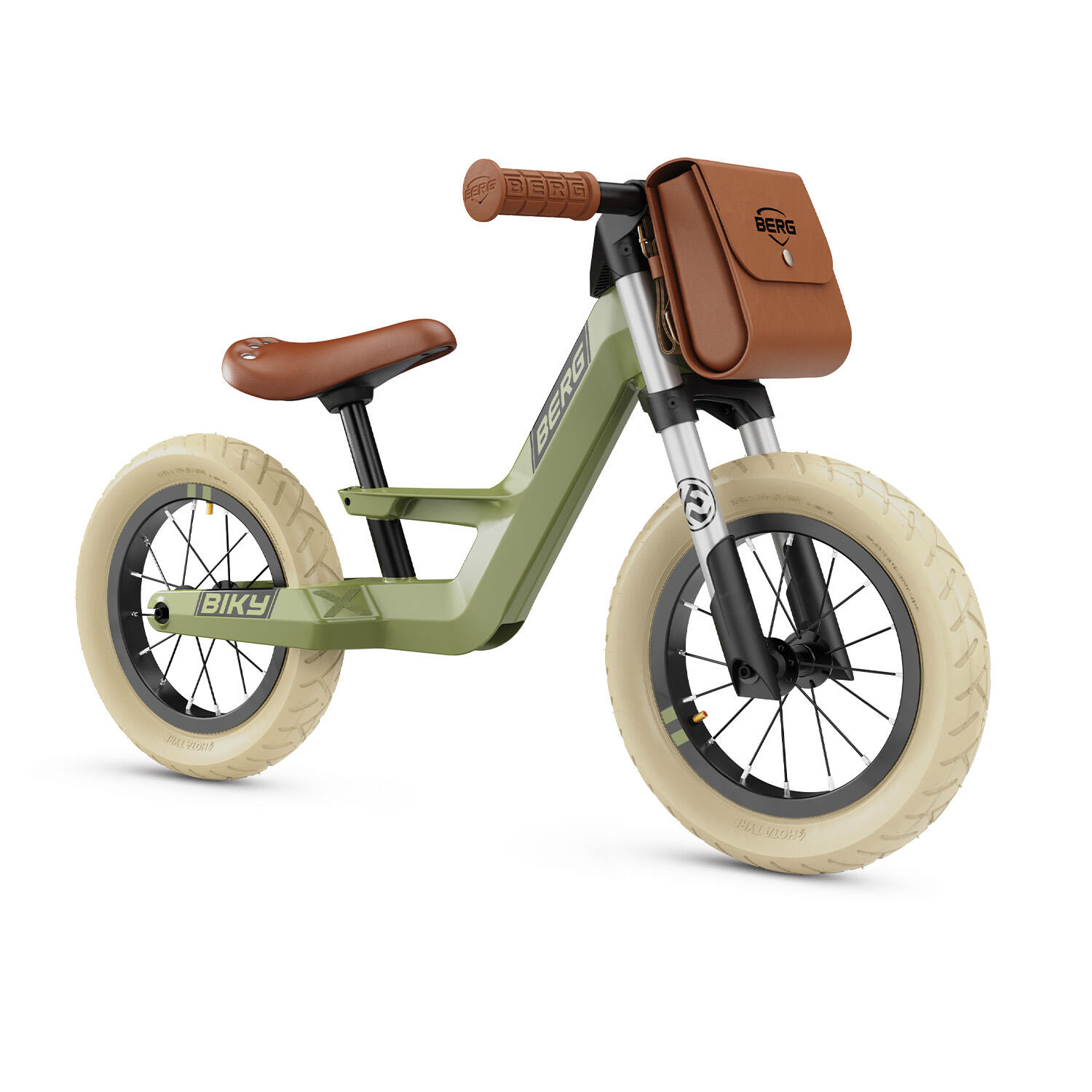 BERG Bicicleta de equilibrio BERG Biky Retro verde