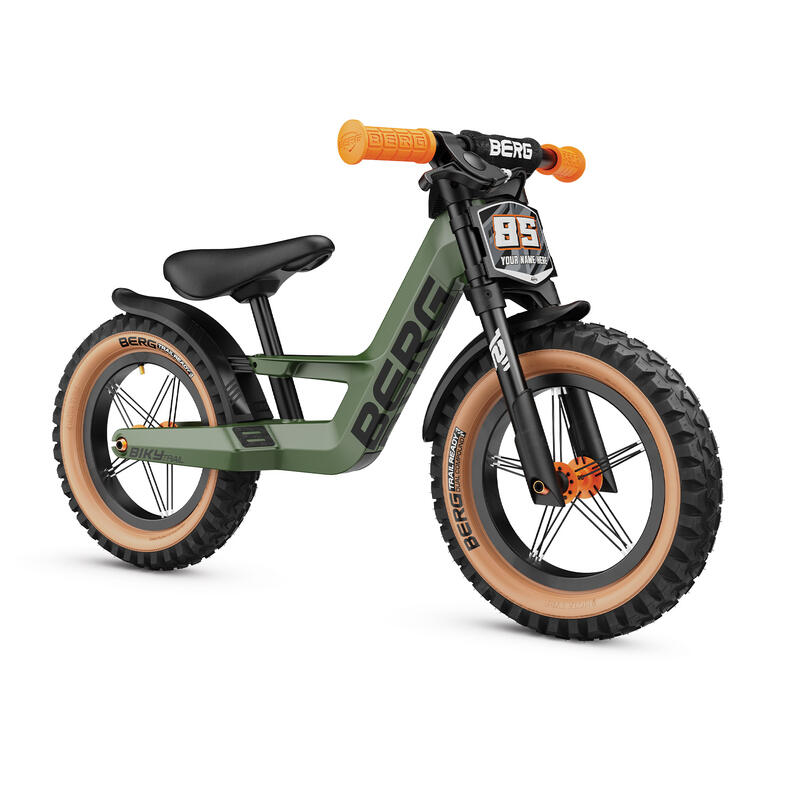 Loopfiets Biky Trail groen met handrem 2-5 jaar