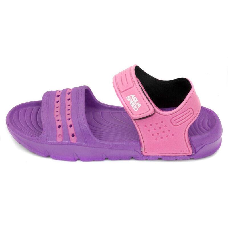 Klapki sandały basenowe dla dzieci Aqua-speed Noli fioletowo różowe kol.93