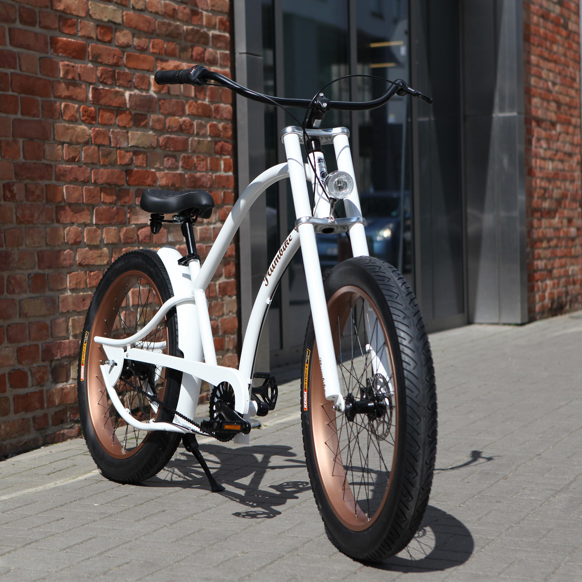 Rower miejski męski Plumbike Grand Chopper Jake 7-biegowy z hamulcem tarczowym 6/7