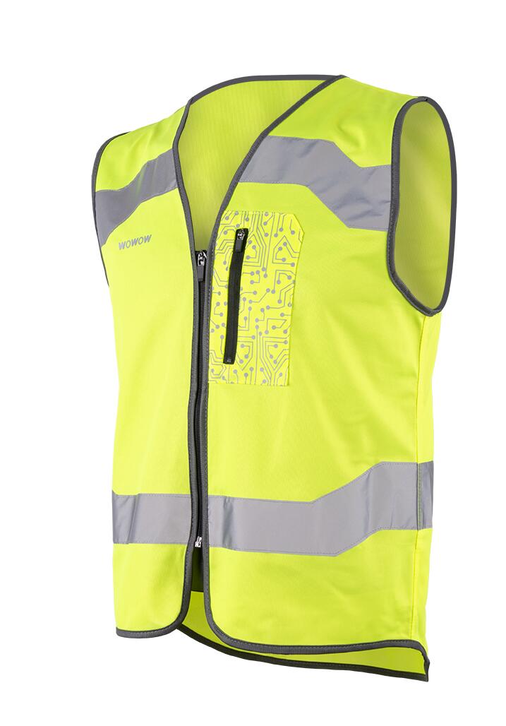 Veste de vélo Drone sans manches fluorescent réfléchissant