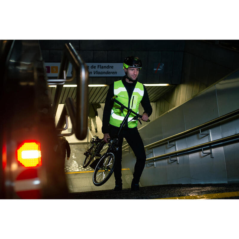 Veste de vélo - Drone - sans manches - fluorescent - réfléchissant