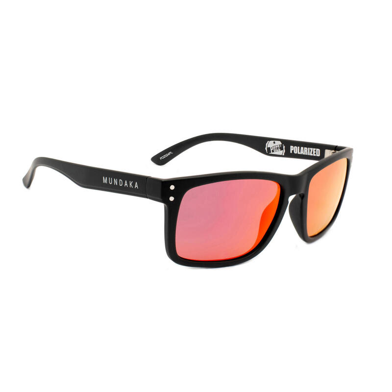 Lunettes de soleil POZZ' noir mat, CX Polarisés ROUGE - cat.3 - MUNDAKA