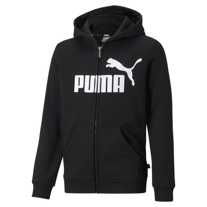 Pulóver Puma ESS Big Logo FZ Hoodie TR B, Fekete, Unisex