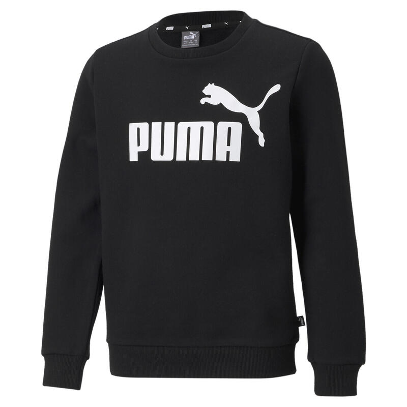 Essentials sweatshirt met groot logo jongeren PUMA Black