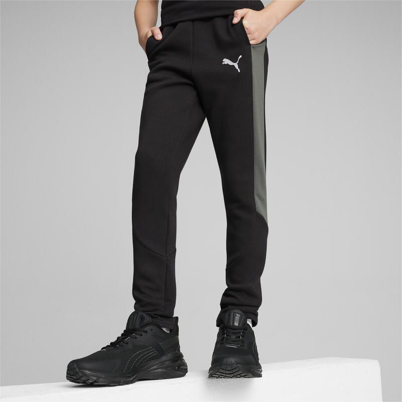 Pantalon de survêtement en maille EVOSTRIPE Enfant et Adolescent PUMA Black