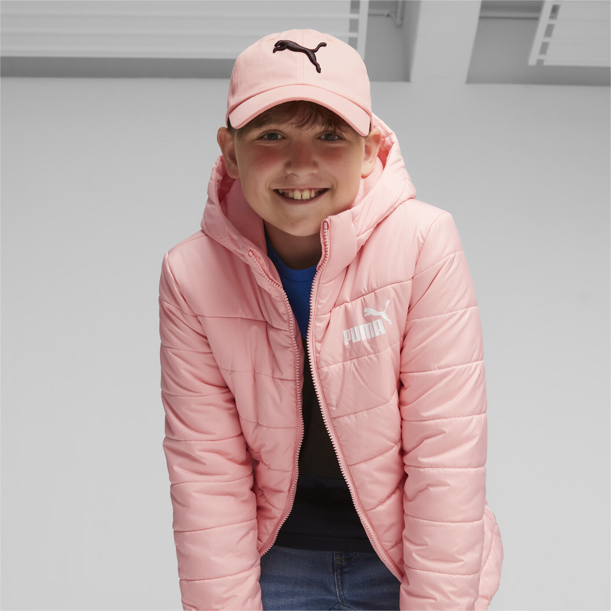 Essentials Cat Logo pet voor jongeren PUMA Peach Smoothie Pink 2/4