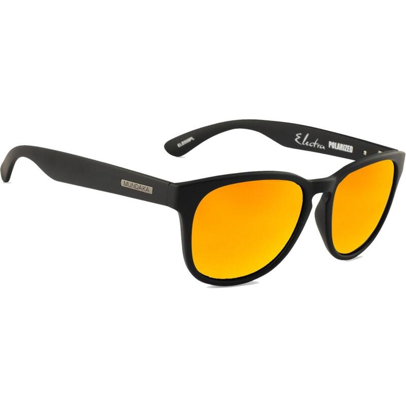 Lunettes de soleil ELECTRA noir mat, Polarisés ORANGE - cat.3 - MUNDAKA