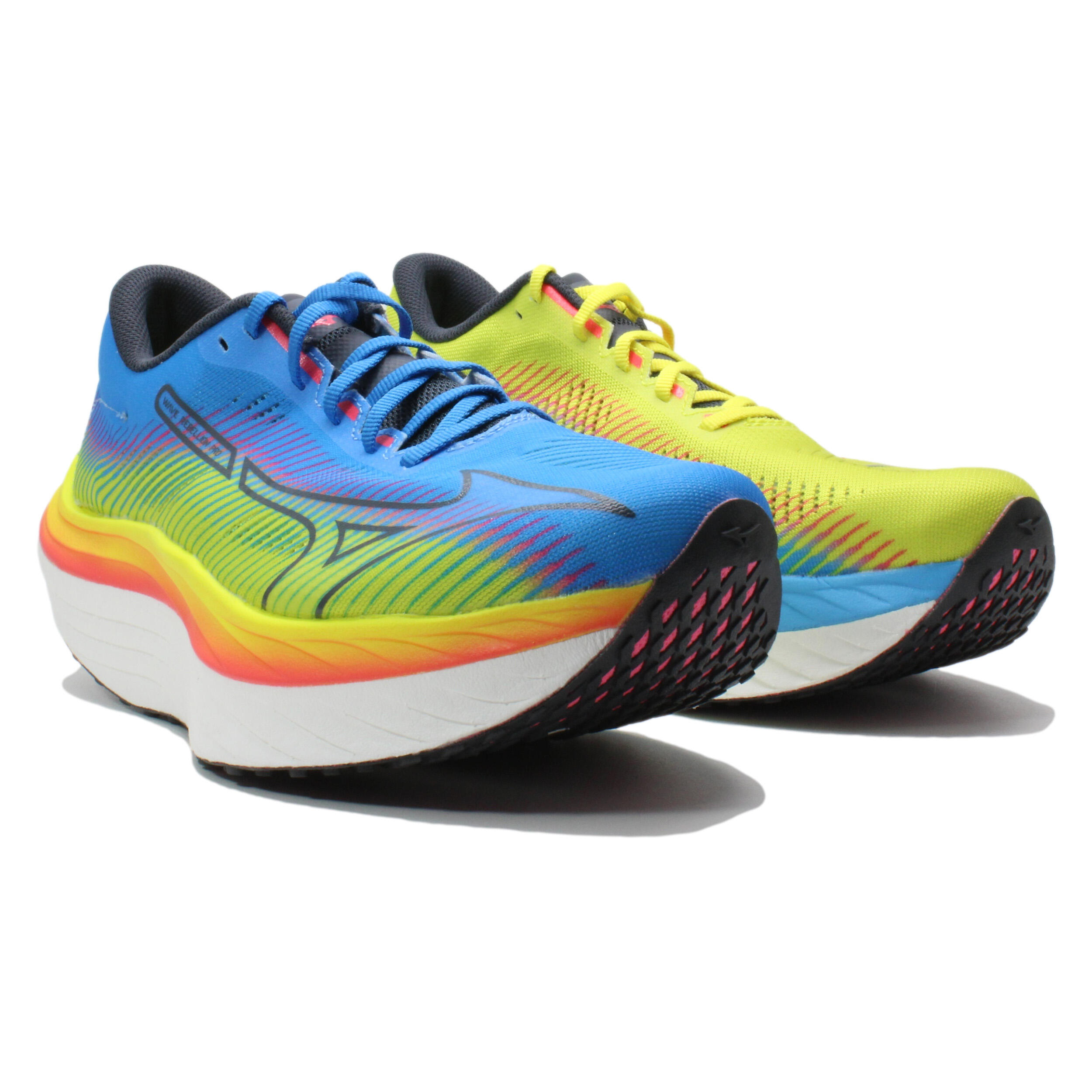 Zapatillas Mizuno Wave Rebellion Pro Azul Amarillo AW23-J1GC231751 4/7