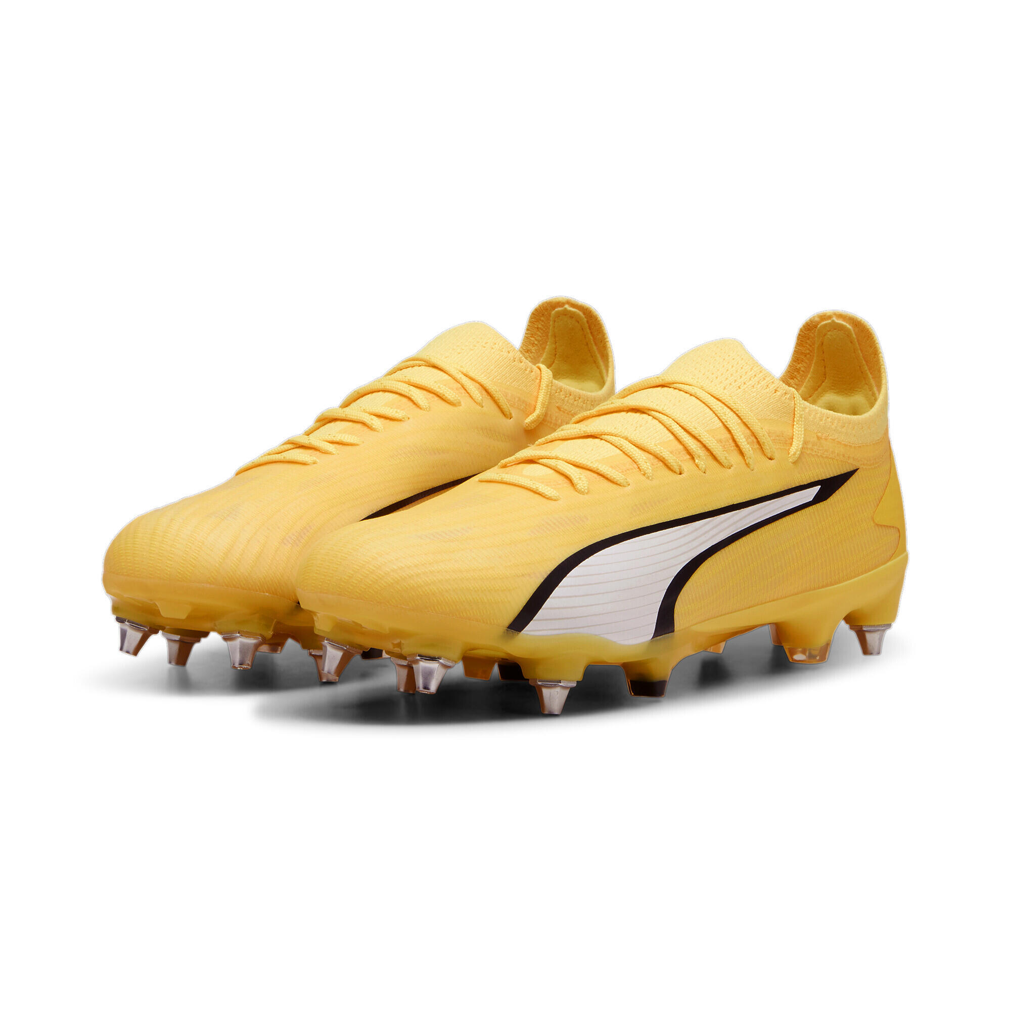 Puma - Chaussures De Football Ultra Ultimate Mxsg Puma Yellow Blaze White Black - Chaussures De Football - Blanc|jaune|noir - Decathlon