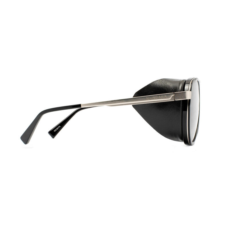 Zilveren/zwarte WILD zonnebril, Gepolariseerd GRIJS - cat.3 - MUNDAKA
